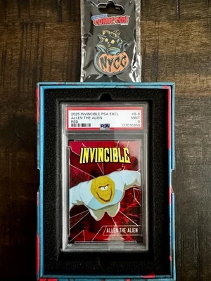 NYCC 2025 Invincible Keepsake PSA 9 - Allen The Alien Red B-5 - 40/50 - Image 1 of 2