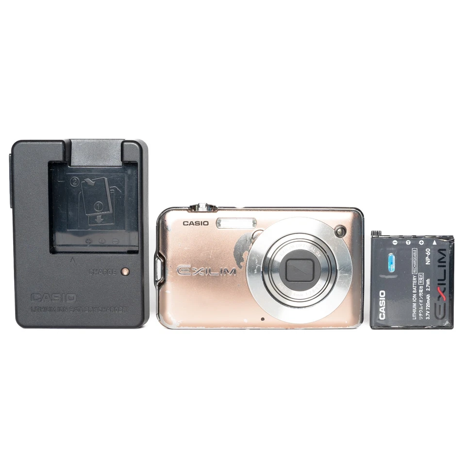 Casio Exilim EX-S12 12.1MP Digital Camera - Gold - FULLY FUNCTIONAL - Image 1 of 4