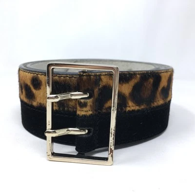 Белый дом черный рынок бедра ремень женщин размер маленький S черный леопард икры меха - Изображение 1 из 4