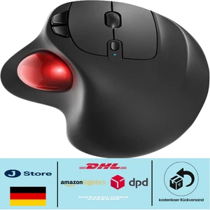 Wiederaufladbare Trackball-Maus | 3-Gerät-Verbindung | Präzises Tracking - Bild 1 von 7