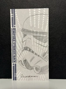 2010 Topps Empire Strikes Back 30th sketch card 1/1 JAN DUURSEMA Comic Artist!! - Picture 1 of 2