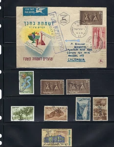 ISRAEL-TEL-AVIV MAL REMITIDO COSTA RICA A BOGOTÁ COLOMBIA 1954 RARO - Imagen 1 de 3