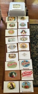 Lot Of 19 Vintage Inner Cigar Labels No Duplicates Good Condition - Picture 1 of 11