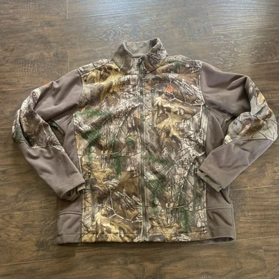 Game Winner Men’s Large Realtree Camouflage Full Zip Fleece Jacket A3-022 - Image 1 of 4