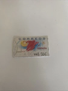 2002 Spain €0.50 Euro Introduction Series Postage Stamp Used With Markings - Picture 1 of 2
