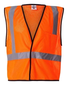 🔥 Kishigo Economy Single Pocket Hook-and-Loop Mesh Vest Up To 5XL 1193-1194 - Picture 1 of 7
