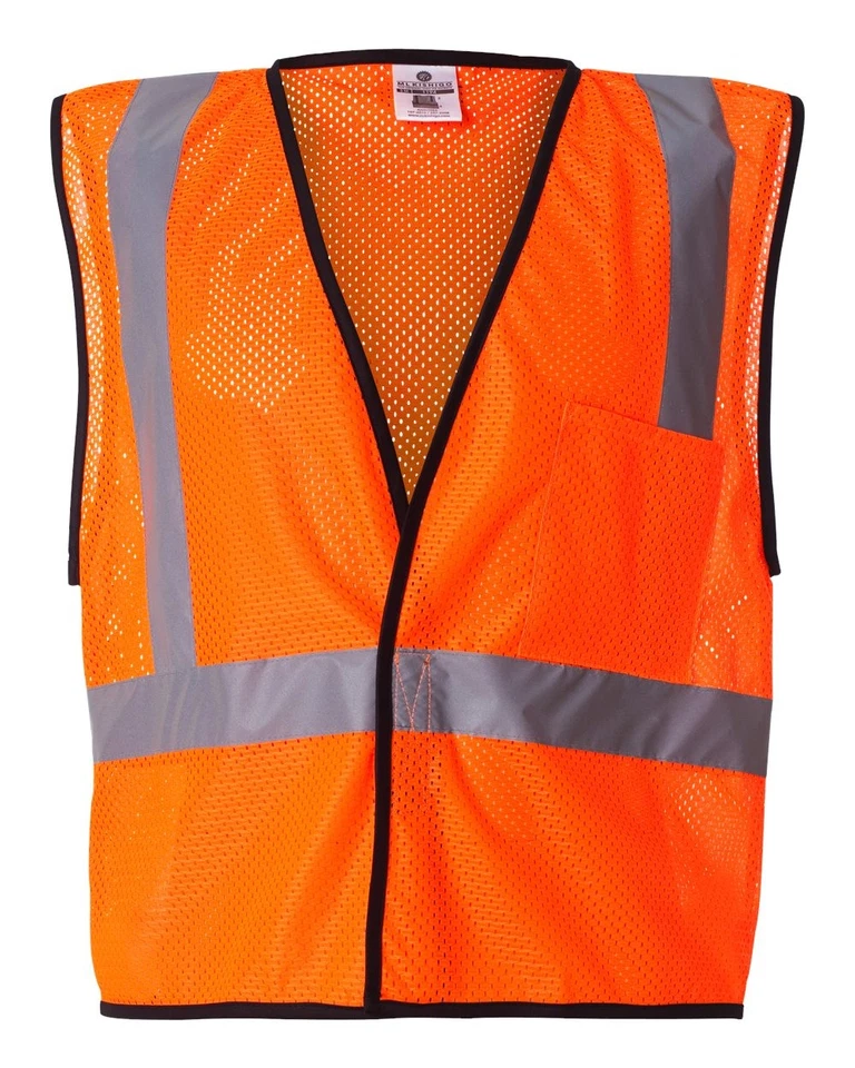🔥 Kishigo Economy Single Pocket Hook-and-Loop Mesh Vest Up To 5XL 1193-1194 - Image 1 of 1