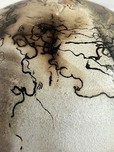 Cuenco de cerámica vintage de pelo de caballo navajo firmado - Imagen 1 de 22