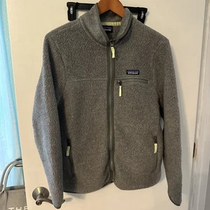 Patagonia Damen Retro Pile Fleece Jacke Salt Gray & Jellyfish Yellow M - Bild 1 von 9
