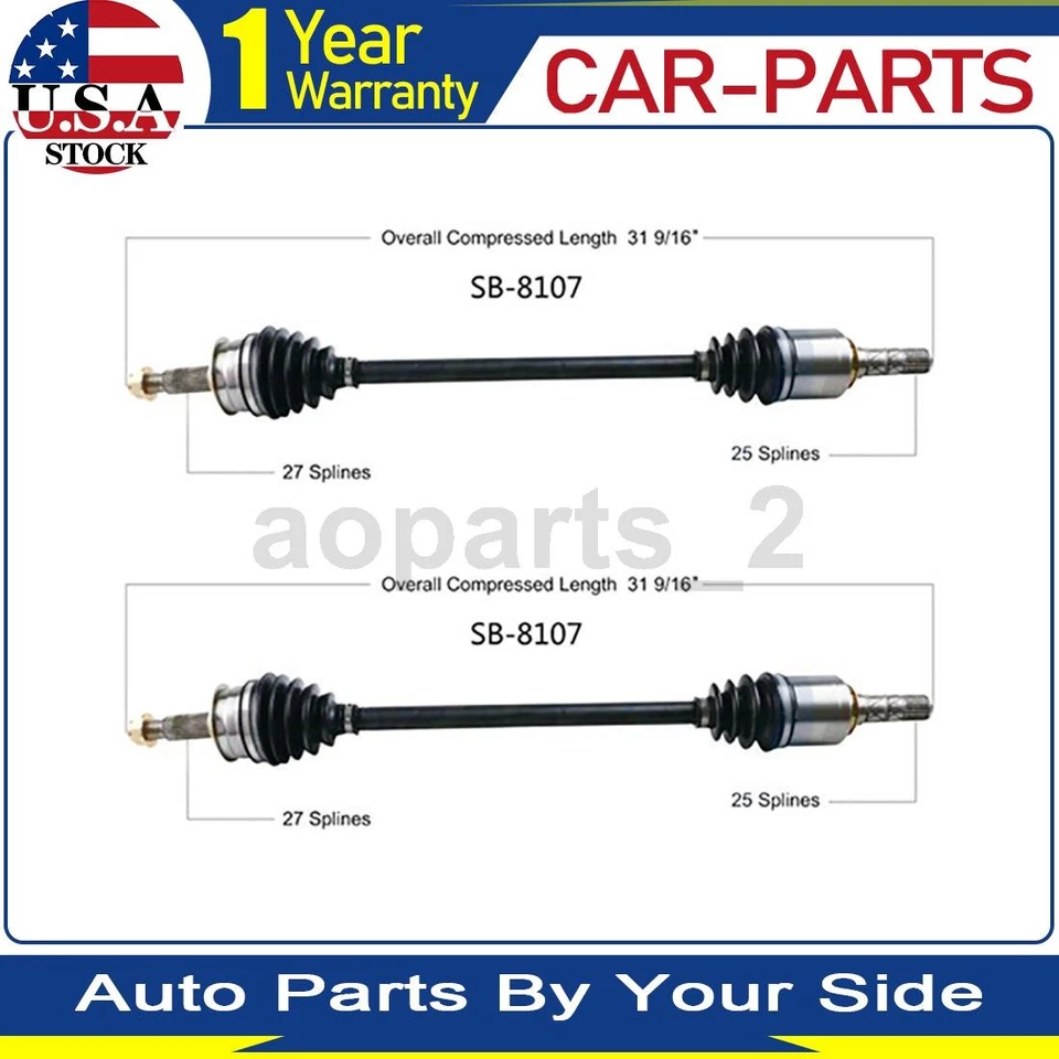 2 ejes delanteros TrakMotive CV eje articulado para Subaru WRX STI 2018 2017 2016 2015 Foto 1 de 3