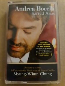 ANDREA BOCELLI SACRED ARIAS 1999 AUDIO CASSETTE ALBUM Near Mint - Picture 1 of 6