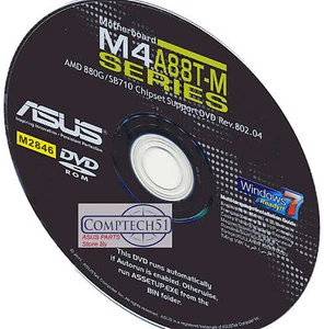 ASUS SERIE M4A88T-M PLACA BASE CONTROLADORES DE INSTALACIÓN AUTOMÁTICA M2846 - Imagen 1 de 1