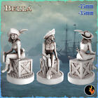 Bella, pirate girls - 1/24 75mm Large scale artistic/pinup resin model RKS3D