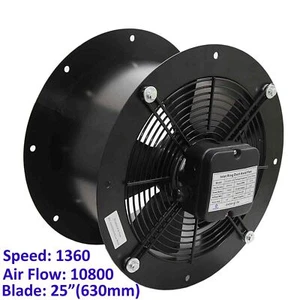 630mm Industrial Duct Fan Cased Axial Commercial Kitchen Canopy Extractor - Picture 1 of 6