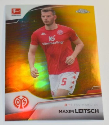 2022-23 Topps Chrome Bundesliga #65 Maxim Leitsch Gold Refractor 20/50 - Image 1 of 2