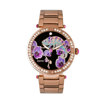 Reloj Pulsera Bertha Camilla Madreperla - Oro Rosa Foto 1 de 3