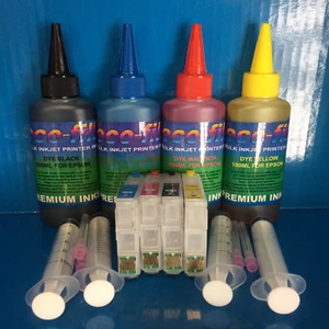 ECOFIL Printer Ink REFILLABLE Cartridge For Epson Expression Home XP 235 245 247 - Picture 1 of 4