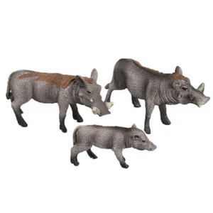 Jungle Wild Boar Sow Joey Figure Animal Playset Figurine Model Toy Gift 3pcs - Picture 1 of 12