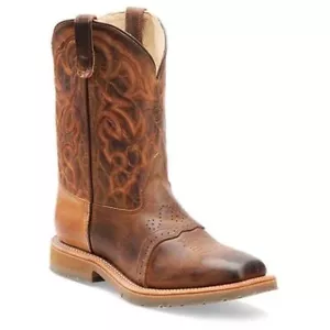 Double-H® Men's Steel Toe Domestic Square Toe ICE Roper Boots DH3567 - Picture 1 of 48