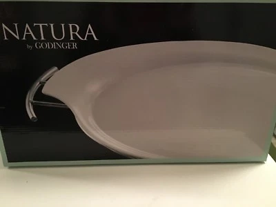   Godinger Natura white Serving Tray Porcelain 11" x 16 1/4" x 4" oven safe New - Image 1 of 2