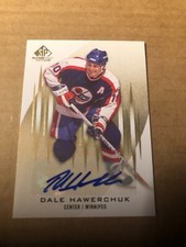 2013-14 SP Game Used Gold Autographs #1 Dale Hawerchuk 