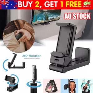 Universal Airplane in Flight Phone Mount Desk Phone Holder Clamp 360° RotatingLR - Picture 1 of 19