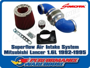 Simota Superflow Carbon Fibre Air Intake Suits Mitsubishi Lancer 1.6L 1992-1995 - Picture 1 of 2