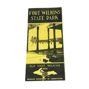 Folleto de colección Fort Wilkins State Park Copper Harbor Michigan - Imagen 1 de 3