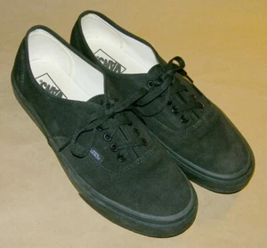 VANS Low Top Sneakers Black On Black Unisex Men 10.5 Women 12 - Picture 1 of 11
