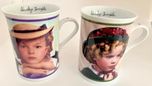 Pair of Shirley Temple Collector COFFEE CUPS/MUGS - 2002 Danbury Mint - Picture 1 of 16