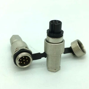G12 GX12 Copper Circular Waterproof IP67 Connector 7 Pin Aviation Plug Socket - Picture 1 of 11