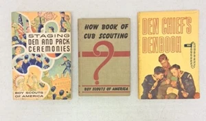 Vintage Boy Scout Book Lot Of 3: 1960 1964 1965 How Book Of Cub Scouting #2.5.59 - Picture 1 of 10