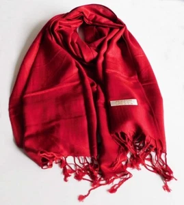 NEW FASHION JACQUARD PAISLEY PASHMINA SCARF/WRAP/SHAWL-- Ruby Red #39 - Picture 1 of 6