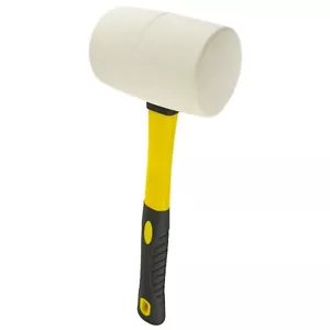 32oz Large Rubber Mallet Hammer White Mark Free Handle UPVC Window Glazing Panel - Picture 1 of 24