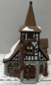 Department 56 Dicken's Village Old Michael Church 1992 retirado sin caja - Imagen 1 de 9