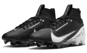 Nike Vapor Edge Pro 360 2 Black White Football Cleats DA5456-001 Men's Size 7.5 - Picture 1 of 5