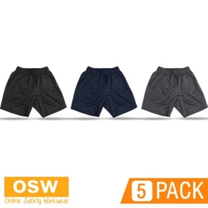 5 X Kids Bamboo Breathable & Moisture Charcoal Silky Soft Knitted Fabric Short - Bild 1 von 8