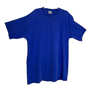 Johnson T-Shirt Mens 3XL Tall Blue Solid Super Heavy Weight Long Sleeve