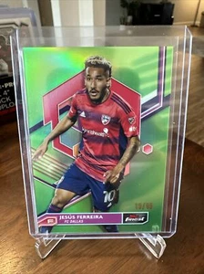 2023 Topps Finest MLS JESUS FERREIRA VERDE REFRACTOR FC DALLAS 19/99 #58 - Imagen 1 de 3