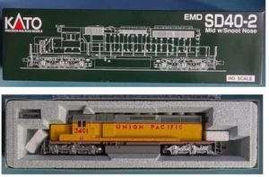 HO Scale Kato 37-2910 SD40-2 Diesel Locomotive Union Pacific #3401 NIB H0 Engine - Picture 1 of 15