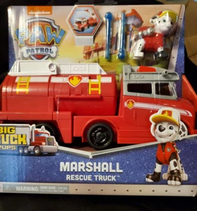 NEW PAW Patrol BIG TRUCK Pups TRANSFORMING Truck & Action FIGURE: Sky/Marshall - Picture 1 of 16