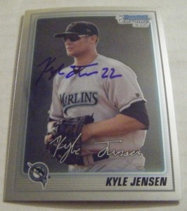 KYLE JENSEN signed GIANTS 2010 Bowman Chrome Prospects baseball card AUTO #BCP66