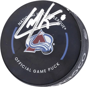 Cale Makar Colorado Avalanche Signed Inglasco 2022-23 Official Game Model Puck - Picture 1 of 3
