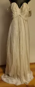 Aurelio Costarella Ramen Gown Silk Chiffon Ivory Size 0 RRP $1125 NWT - Picture 1 of 2