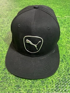Black Puma Snapback Hat - Picture 1 of 6
