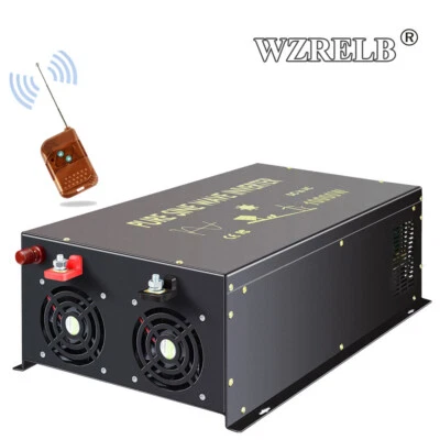 10000W Pure Sine Wave Inverter 24V to 240V DC to AC Power Converter Car Remote - image 1 of 4