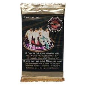Backstreet Boys Winterland Black & Blue Trading Cards Pack 10 cards Sealed