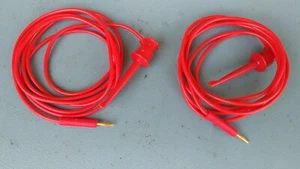 TWO POMONA MULTIMETER TEST LEAD with MiniGrabber Mini Grabber 60" , 34 - Picture 1 of 4