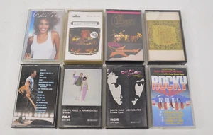 Lot of 8 Cassette Tapes Rod Steward Whitney Houston Hall & Oates Springsteen 80s - Imagen 1 de 10