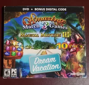 Legacy Games Amazing Match 3 Spiele Dream Vacation 10er-Pack PC-Spiele NEU - Bild 1 von 2